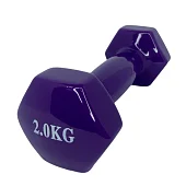 Гантель виниловая 1010 2кг Гантель виниловая 1010 2кг от магазина Супер Спорт